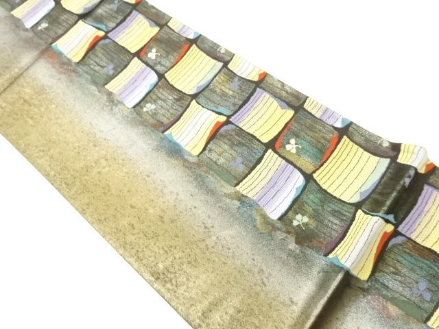 JAPANESE FUKURO OBI / WOVEN SHIKISHI PATTERN